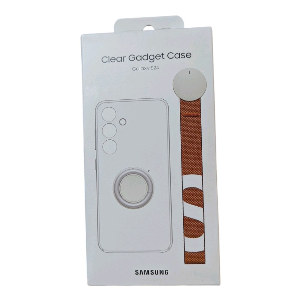 N7-N Samsung Clear Gadget Cover Kickstand Case Galaxy S24 With Strap